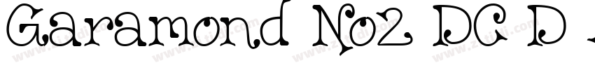 Garamond No2 DC D Me字体转换